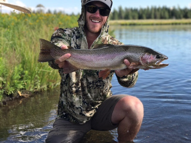 BIG RAINBOW TROUT ON THE FLY