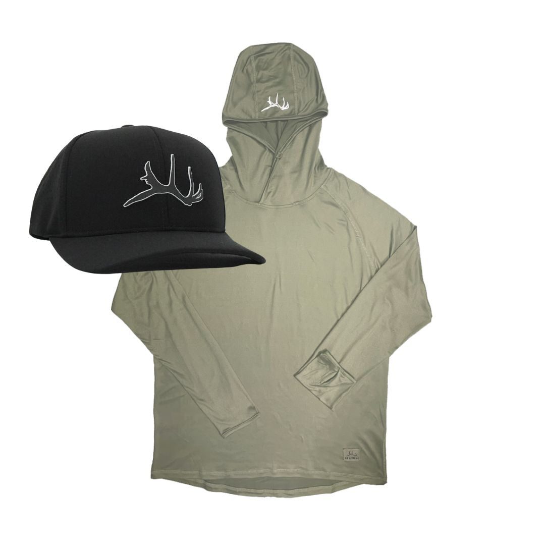 Tech Hoodie + Hat Bundle (Olive)