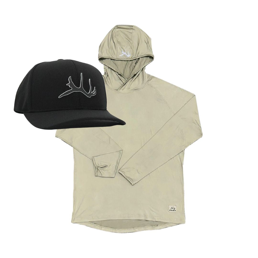 Tech Hoodie + Hat Bundle (Desert Tan)