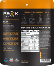 Peak Refuel Biscuits & Sausage Gravy