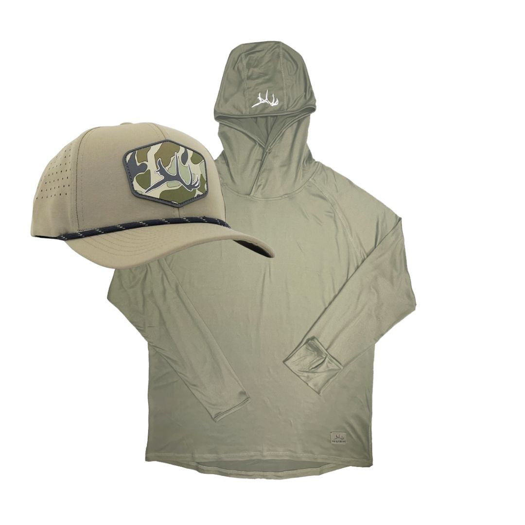 Tech Hoodie + Hat Bundle (Olive)