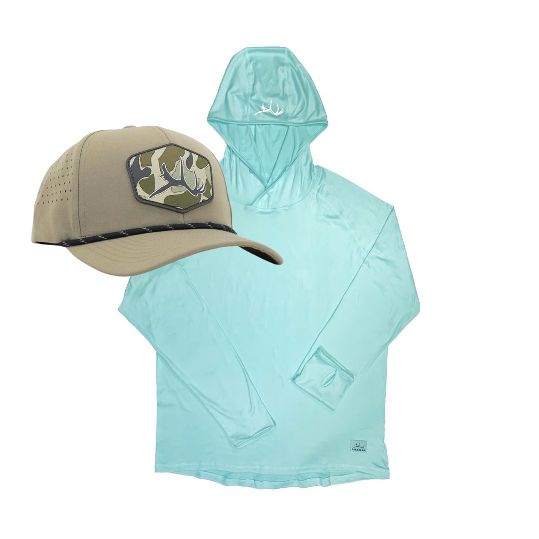 Tech Hoodie + Hat Bundle (Sky)