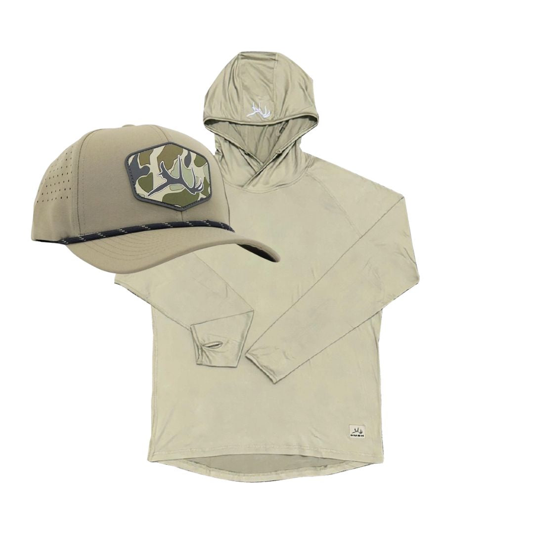 Tech Hoodie + Hat Bundle (Desert Tan)