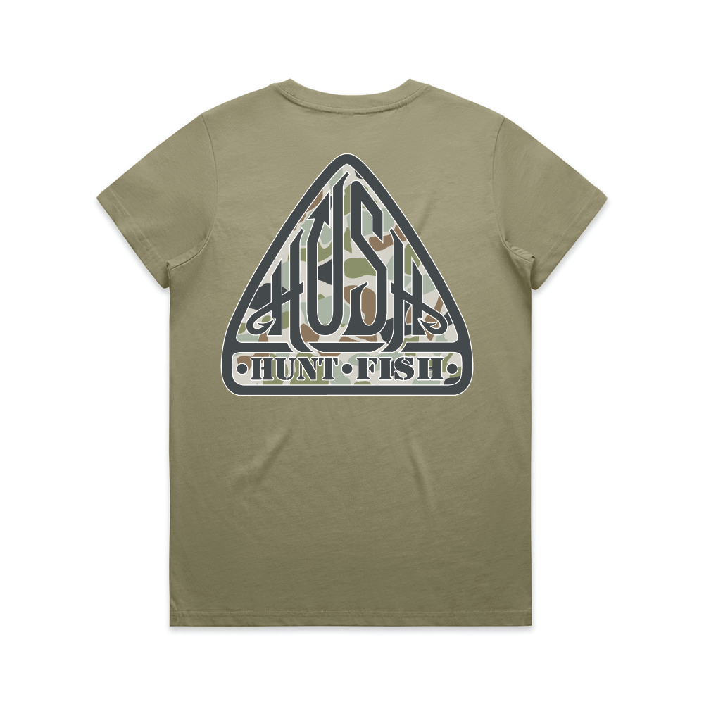 Ladies Tundra Triangle Tee - Eucalyptus