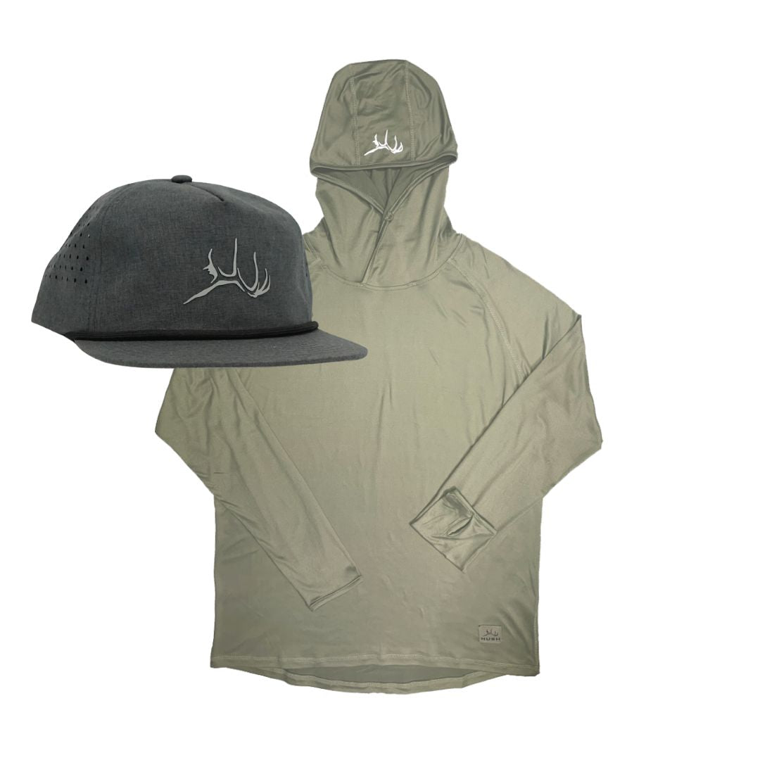 Tech Hoodie + Hat Bundle (Olive)