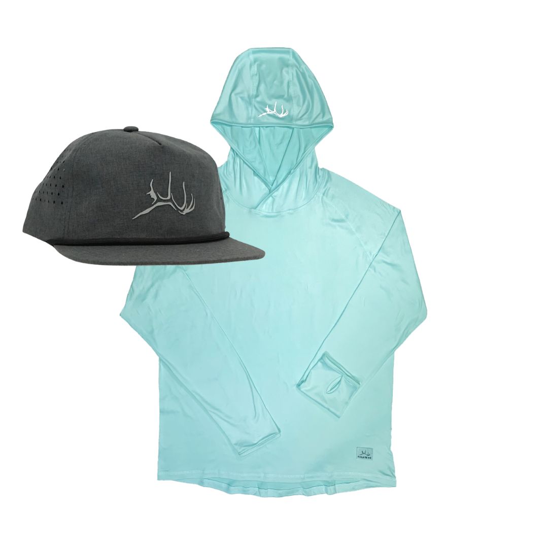 Tech Hoodie + Hat Bundle (Sky)