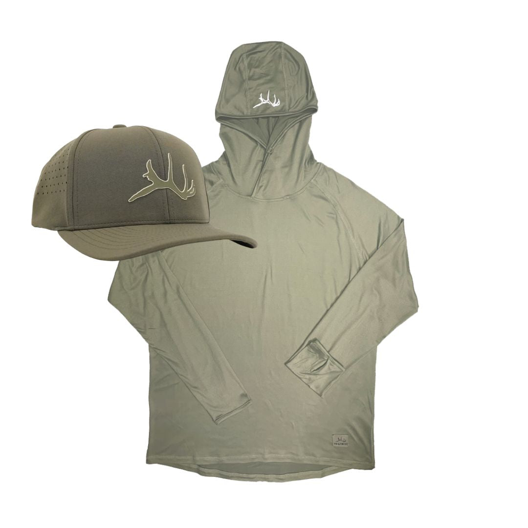 Tech Hoodie + Hat Bundle (Olive)