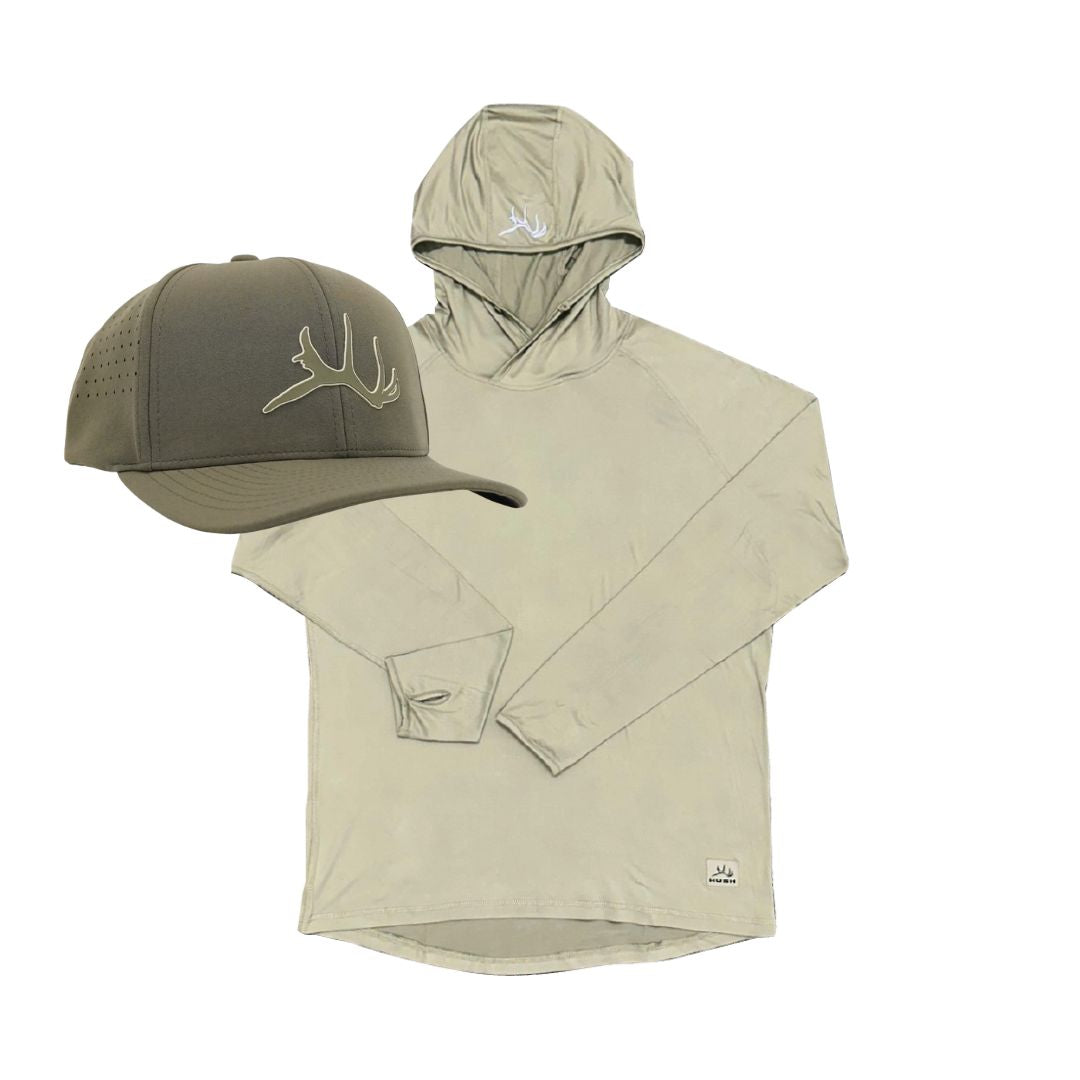 Tech Hoodie + Hat Bundle (Desert Tan)