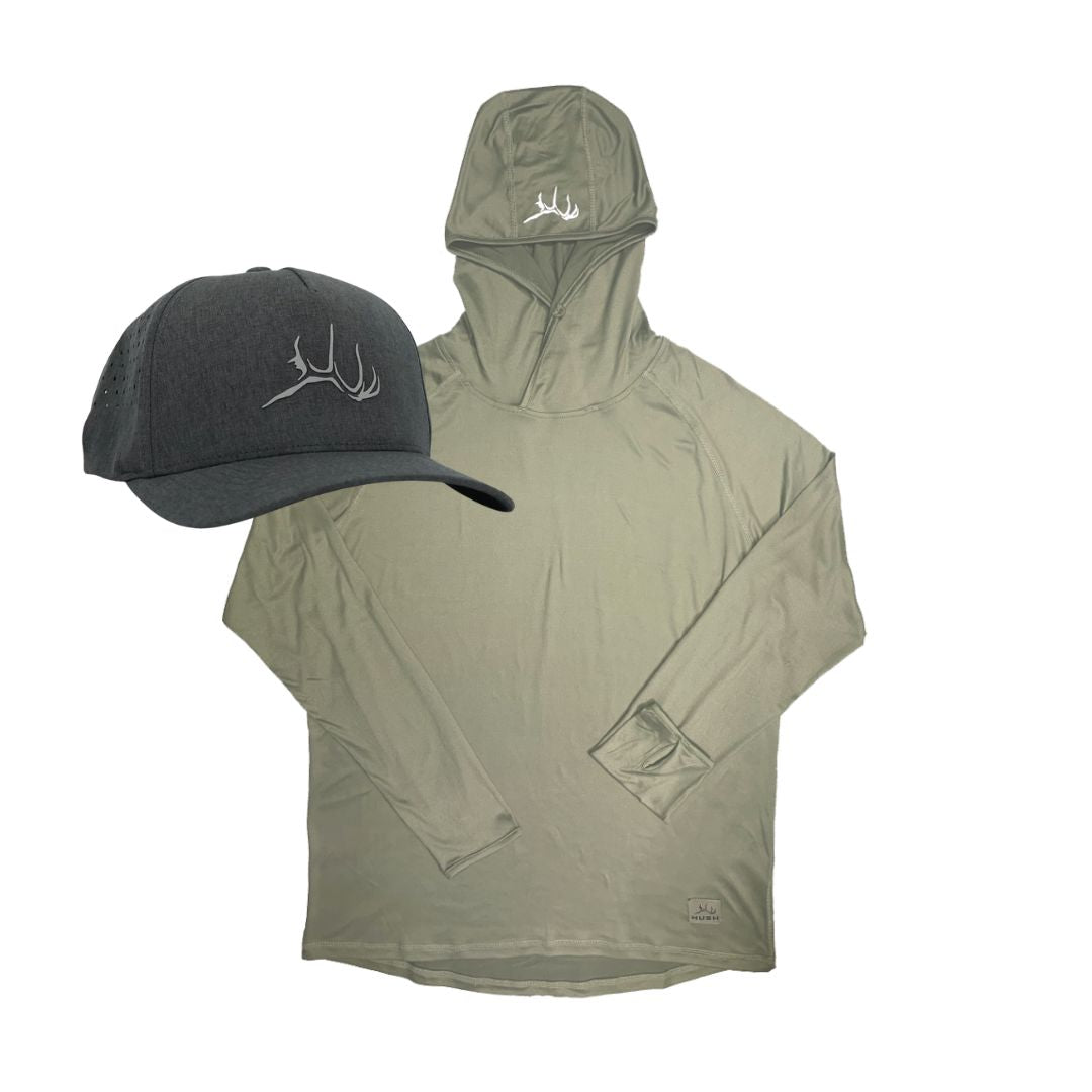 Tech Hoodie + Hat Bundle (Olive)