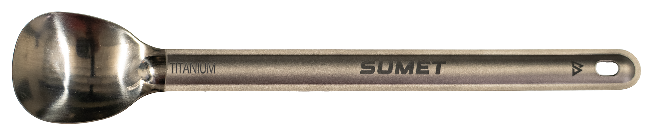Long Polished Titanium Spoon