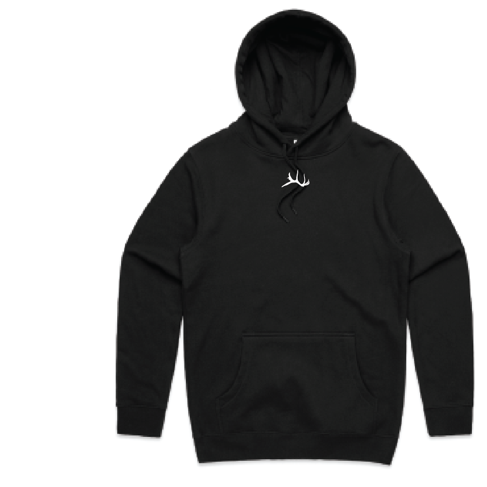 Block Antler Hoodie - Black