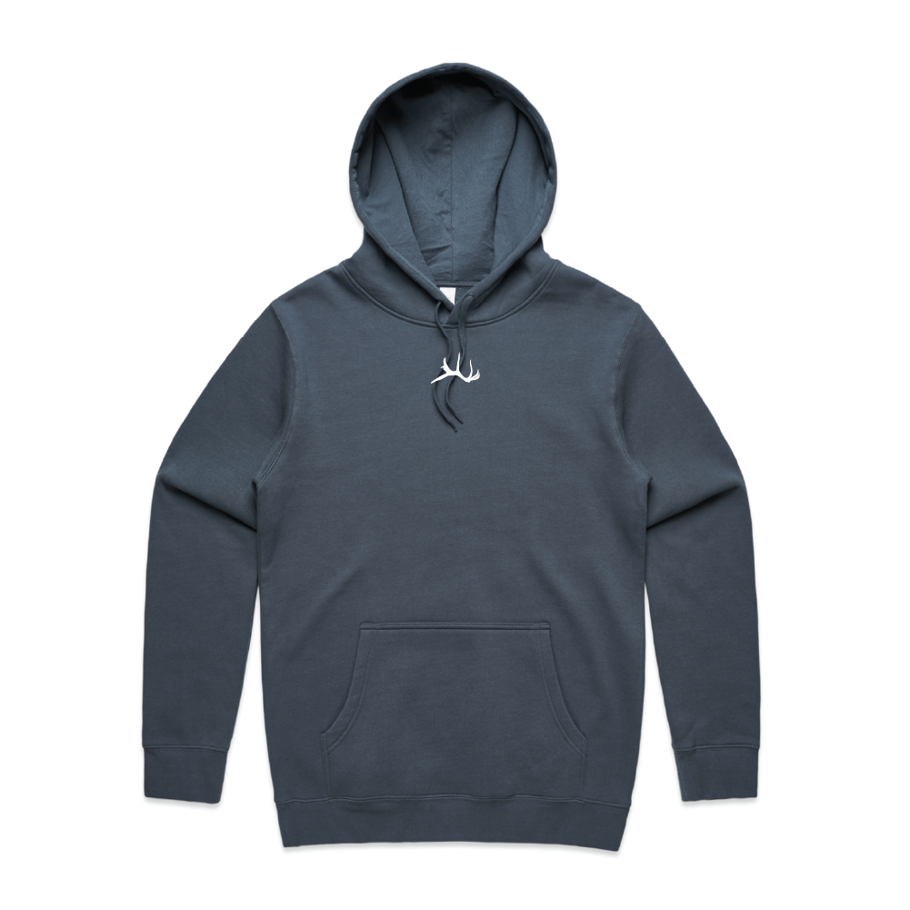 Block Antler Hoodie - Petrol Blue