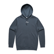 Block Antler Hoodie - Petrol Blue