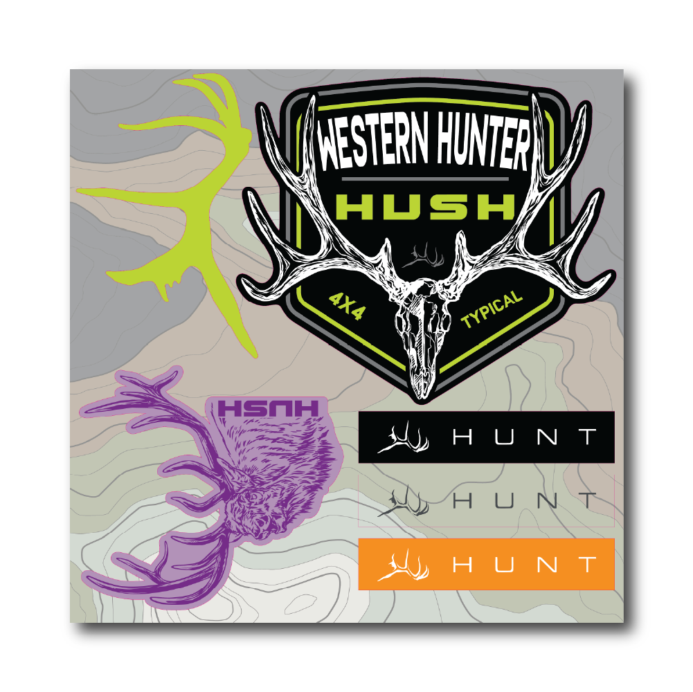 Sticker Sheet - Western Hunter Pack