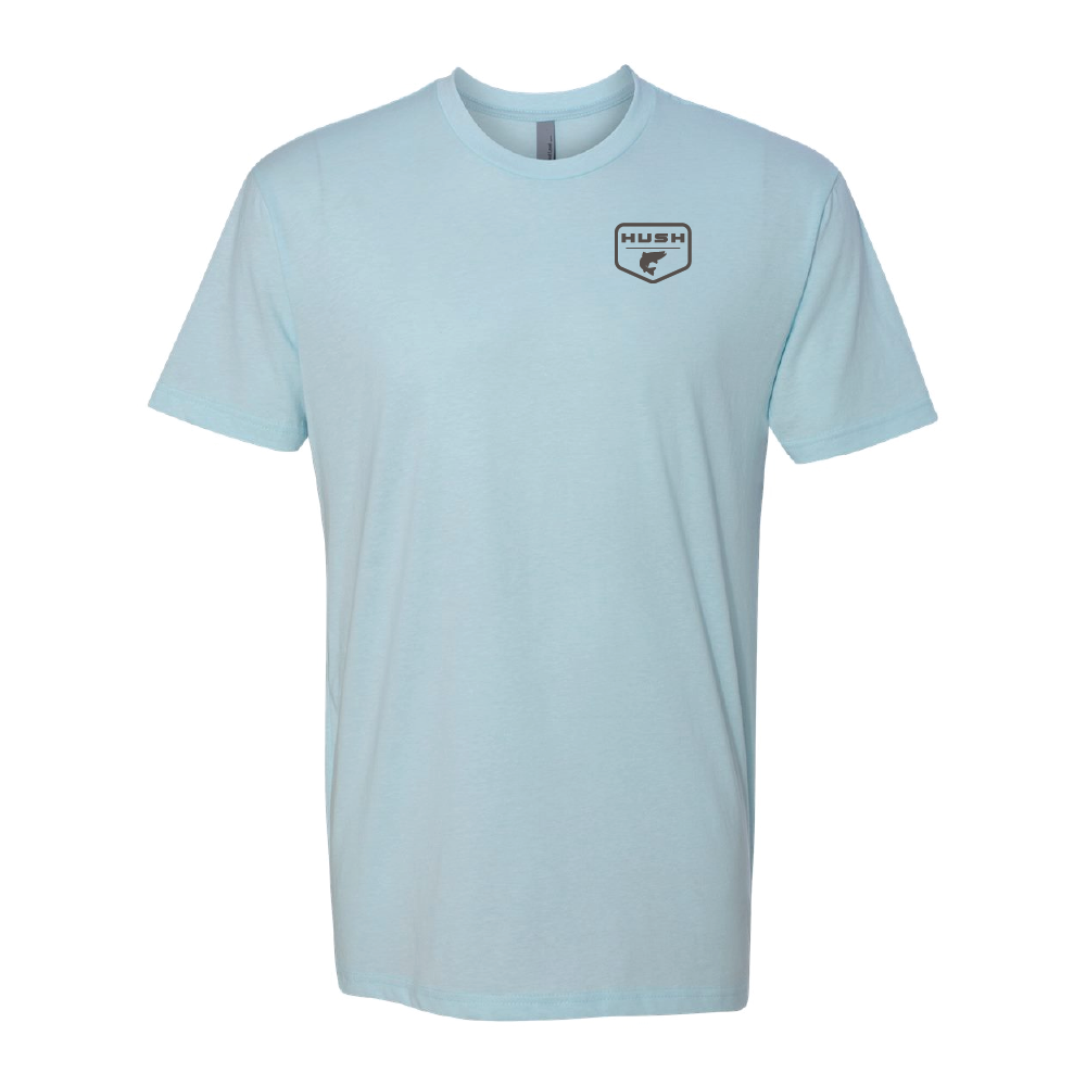 Salmon Fly Tee - Ice Blue - Front