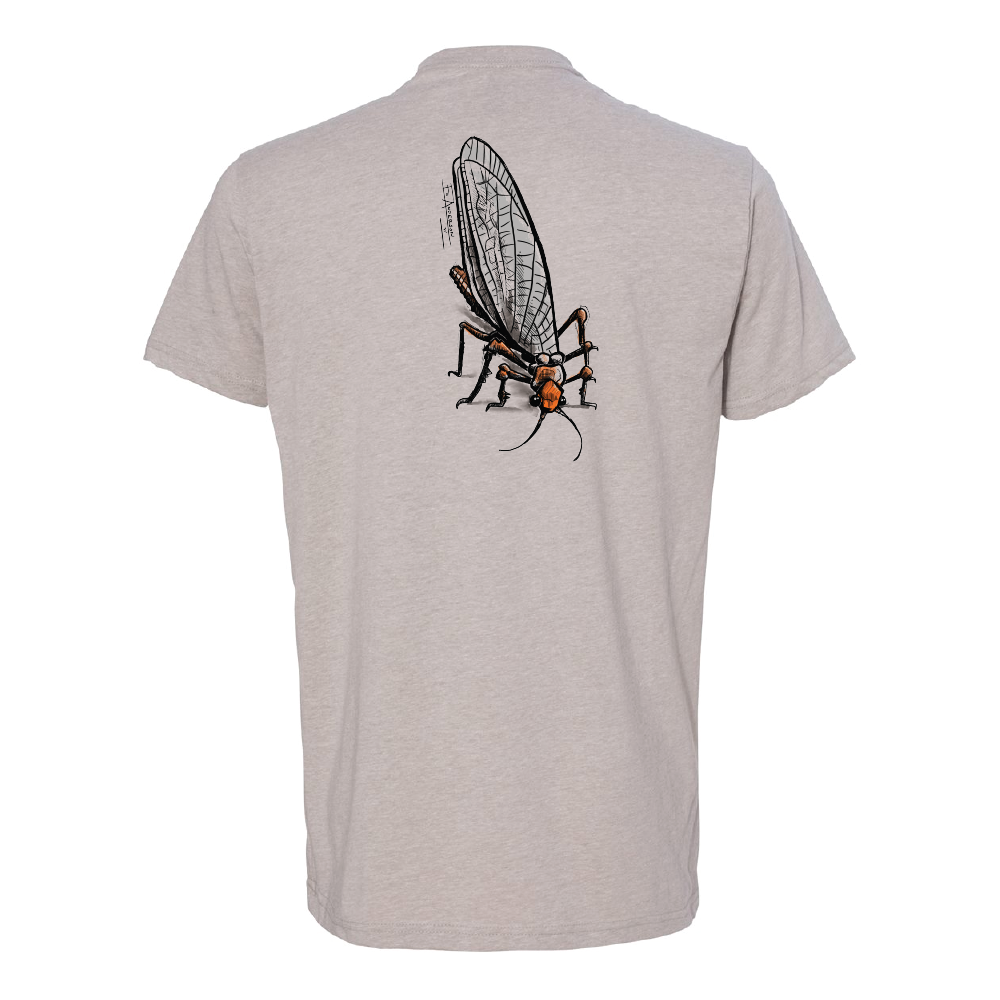 Salmon Fly Tee - Silk - Back
