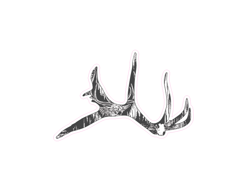 Pines and Tines Sticker