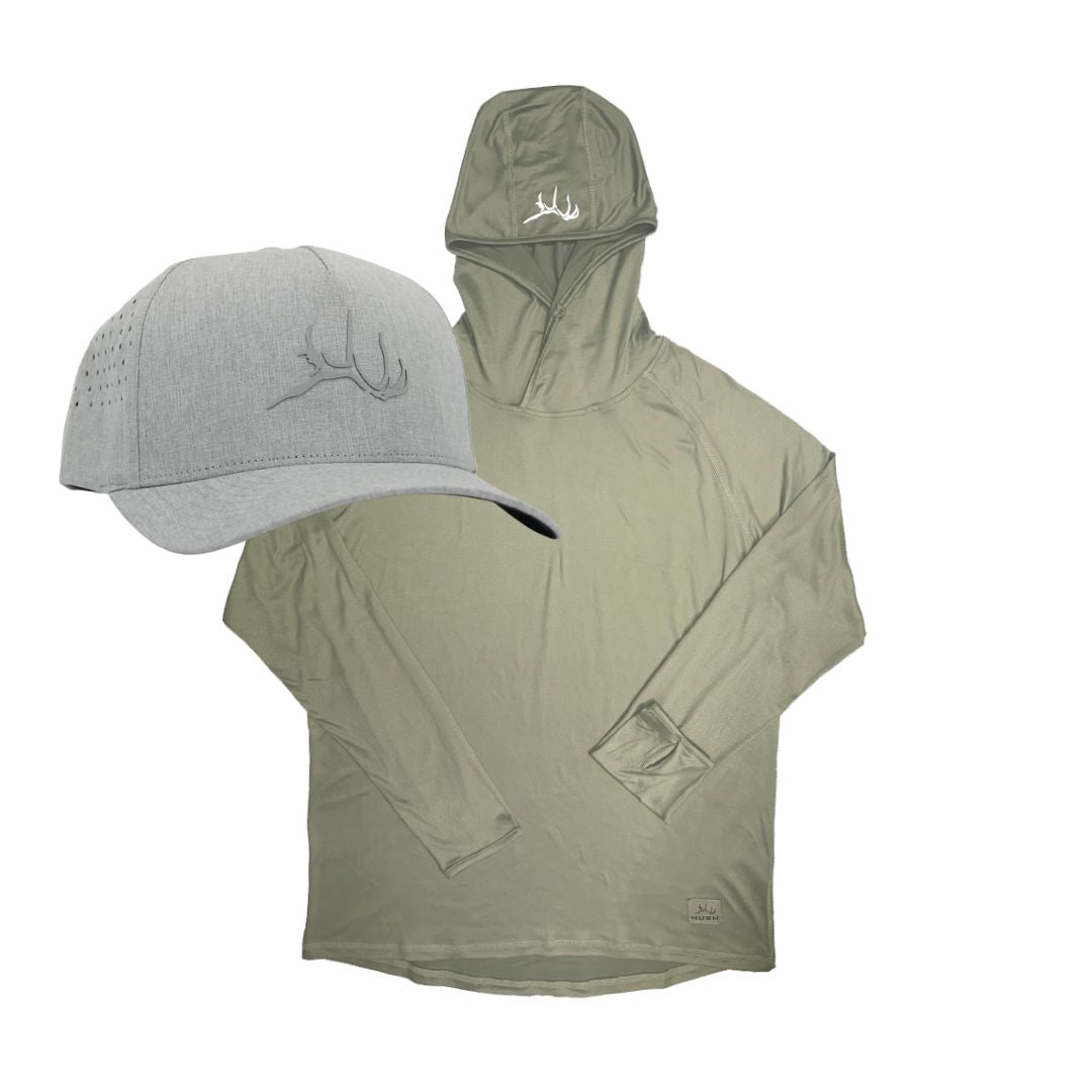 Tech Hoodie + Hat Bundle (Olive)