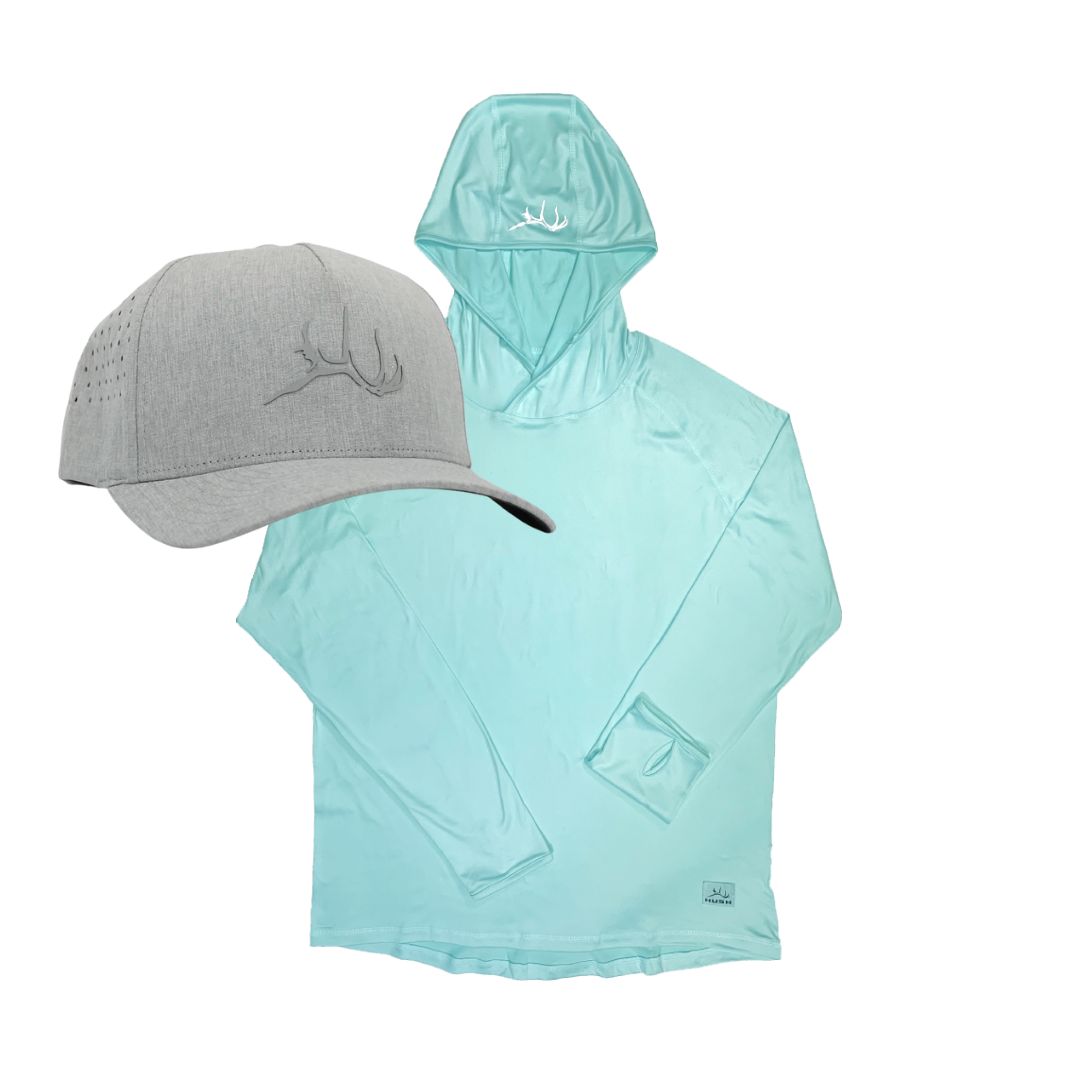 Tech Hoodie + Hat Bundle (Sky)