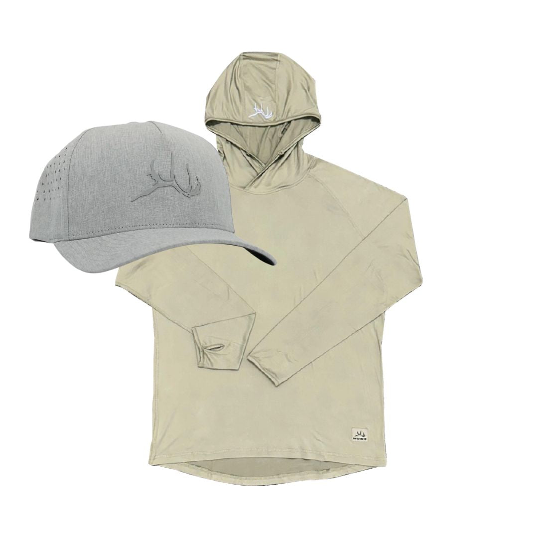 Tech Hoodie + Hat Bundle (Desert Tan)