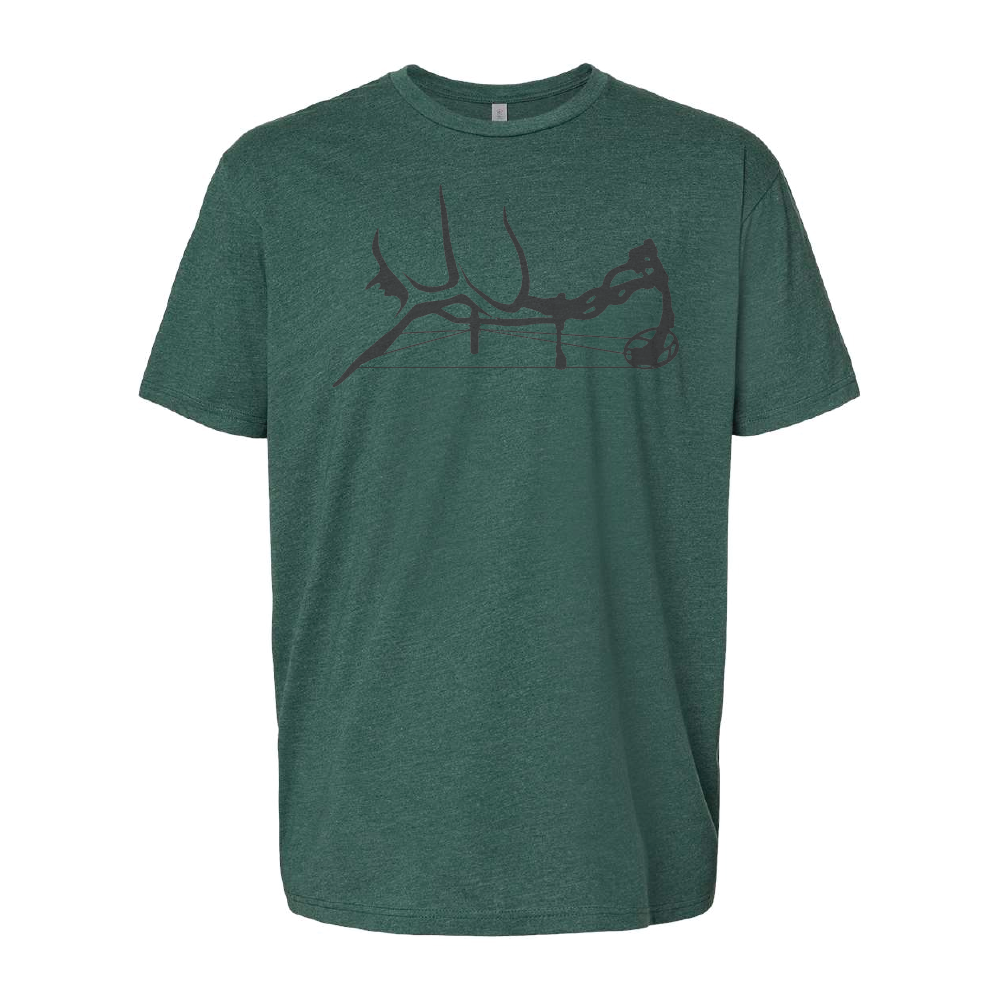 Fire Bow Tee - Forest Green