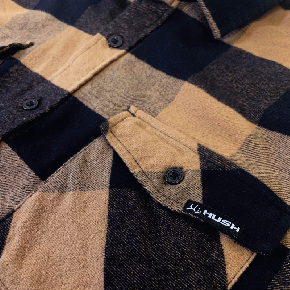 HUSH Flannel - Golden Brown