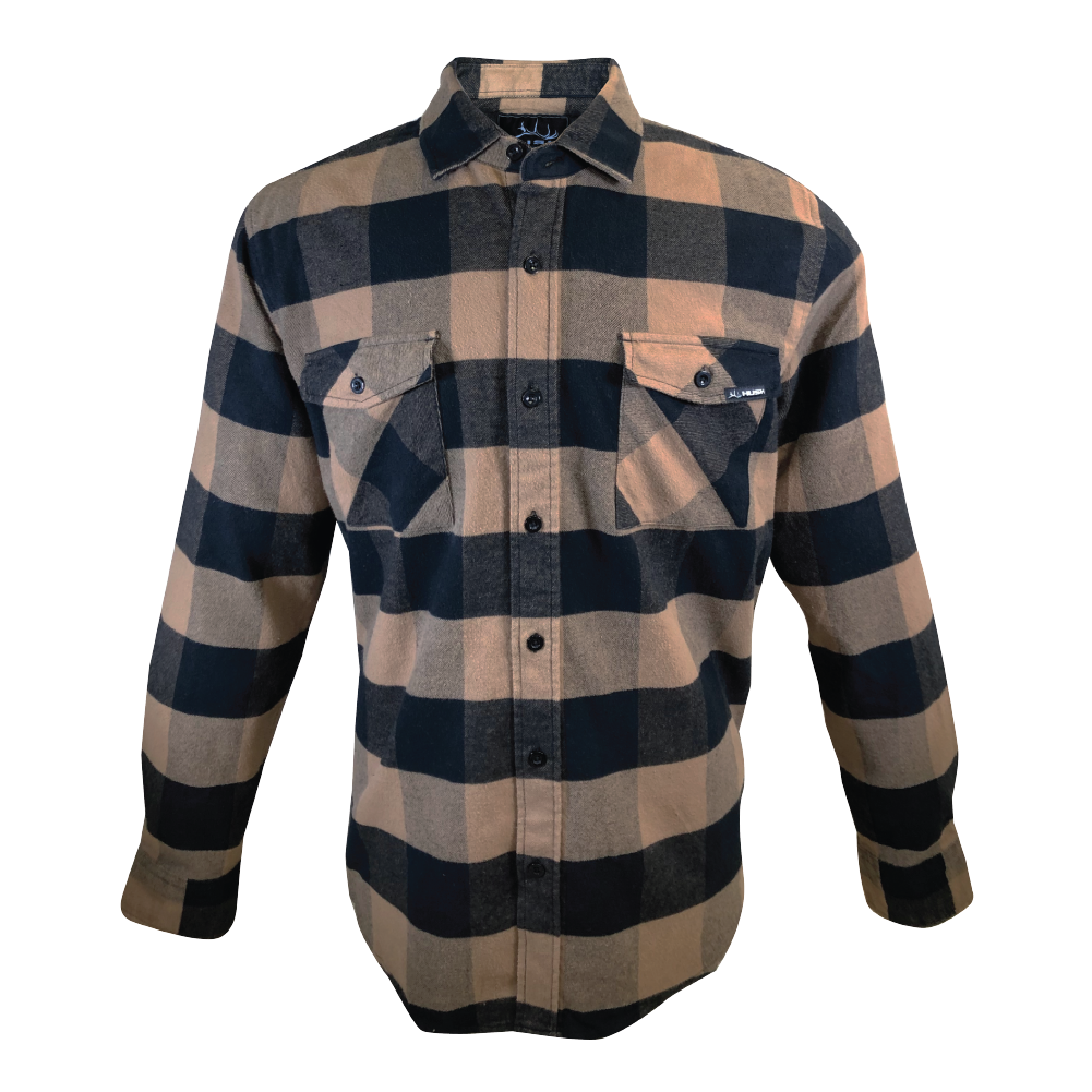 HUSH Flannel - Golden Brown