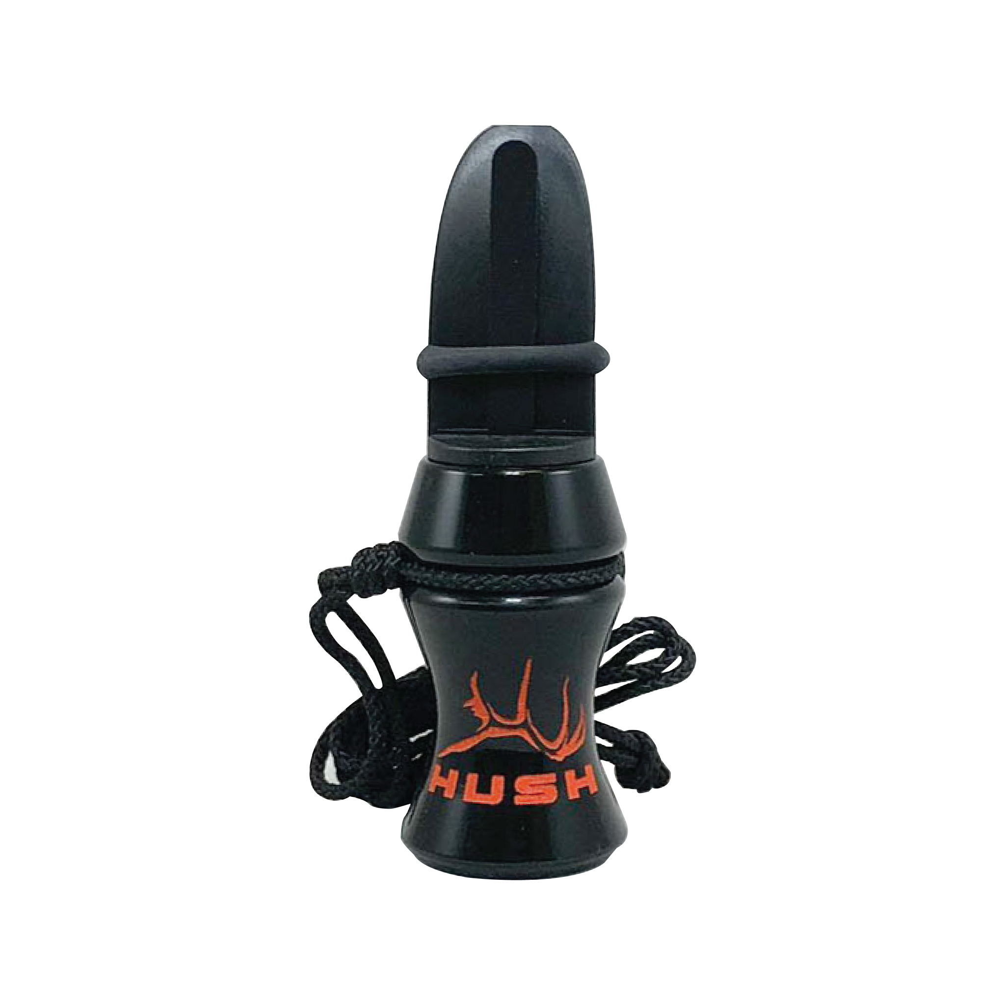 Black Acrylic with Orange HUSH Logo