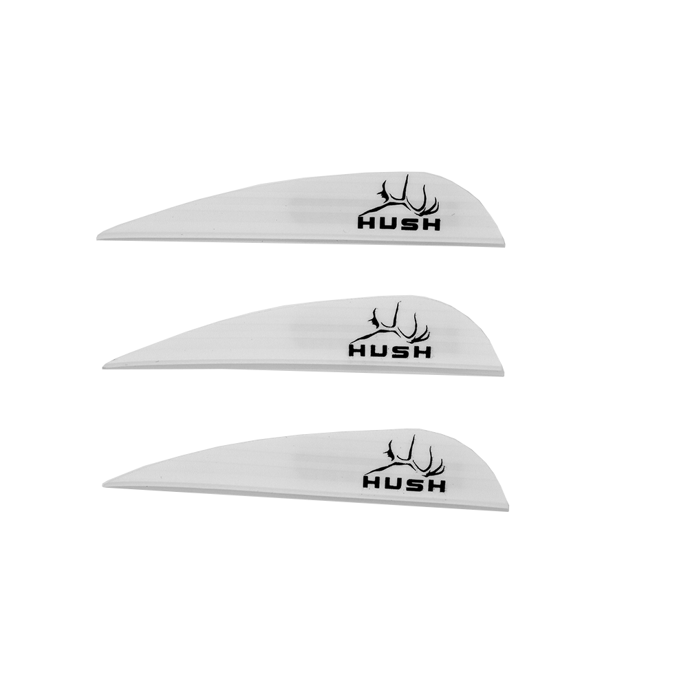 White hush aae hybrid 26 arrow vanes