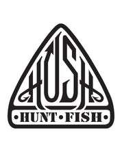 Black hush triangle decal