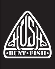 white hush triangle decal