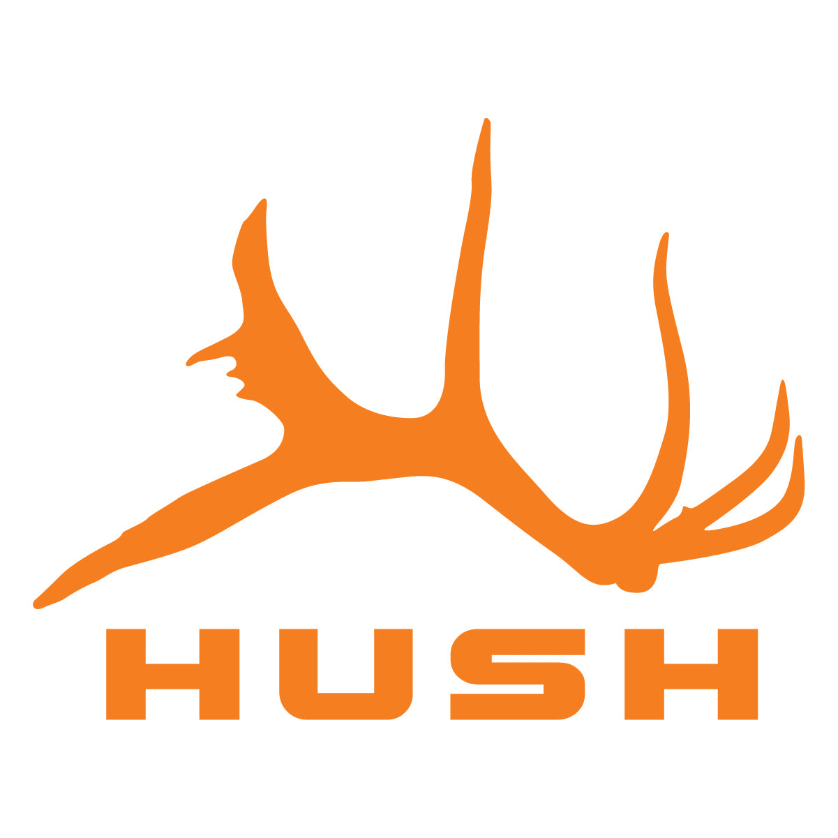 Solid firebull block antler decal stickers